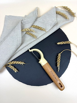 Овощичистка с деревянной ручкой Kitchenware OLS-414-5