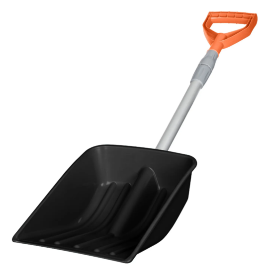 Лопата снеговая "Saturn" с телескопическим черенком для автомобиля, Max 114см (оранж.)221404105/02
