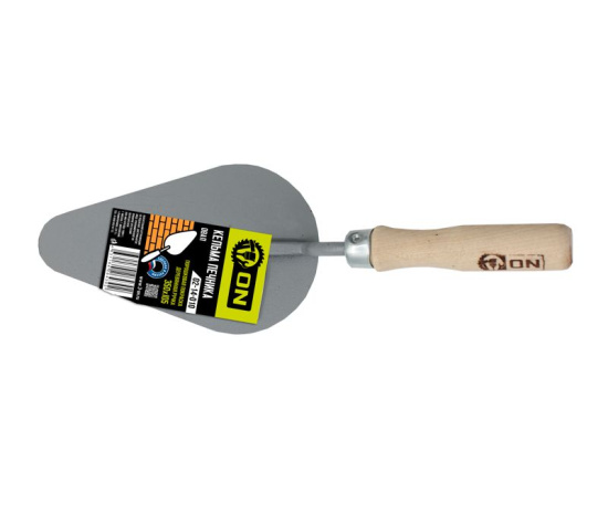 Кельма печника (овал), порошковая покраска, деревянная ручка, 320 х 105мм 02-14-010