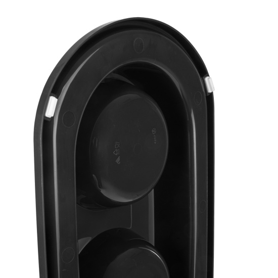 Миска для животных 0,3л двойная (с металлической чашей) ALTA (графитовый) М9161