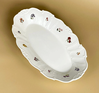 Овальное блюдо 36х21,5х5см КРОКУС в под.уп. 109-208