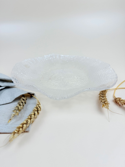 Блюдо  24.5 см прозрачное  IVV (реплика) OLS-8293.1