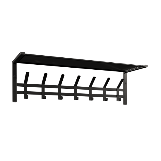 Вешалка с полкой "Торонто 31" (Черный) ВСПТ31  Ч
