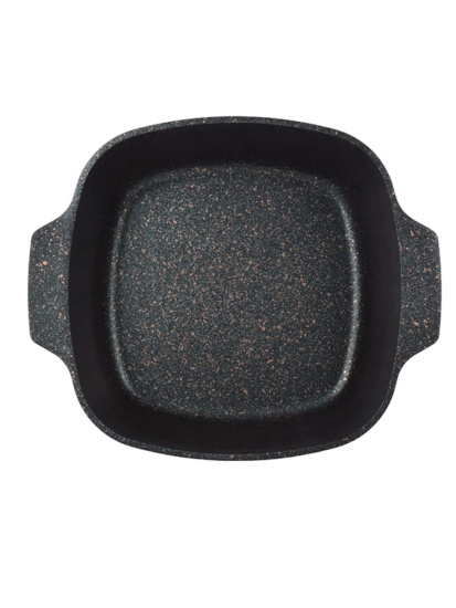 Кастрюля-жаровня 4л квадратная 260х260 со стекл. крышкой,АП линия "Granit Ultra"(blue) жкгг42а