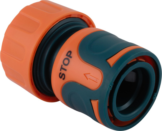 Коннектор IN GREEN GARDEN быстросъемный с аквастопом для шланга 3/4 SOFTEL GG556012055
