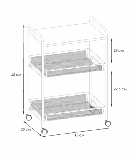 Этажерка "Ладья 33 КС" (Графит) 