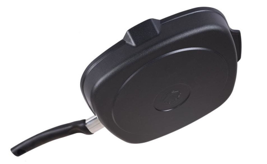 Сковорода-гриль 280/280мм квадратная с ручкой АП "Традиция" сгк280а..