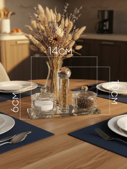 Солонки на подставке в золоте OLS-6797-18