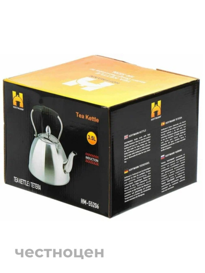 Чайник для плиты 3,5л черная ручка НМ 55206