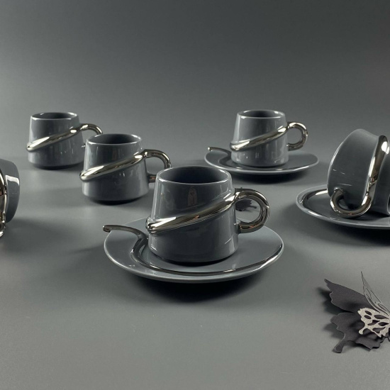 Кофейный набор 12пр. 110мл в под.уп.(х12)Фарфор 122-101 