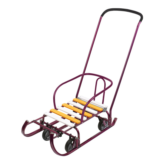 Санки Тимка 6 УНИВЕРСАЛ  Т6У/А (амарантовый лак)