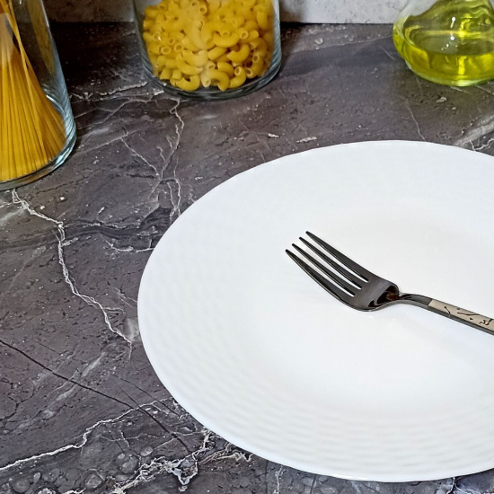 Тарелка плоская 25см ст/керамика OLS-BZP10-W