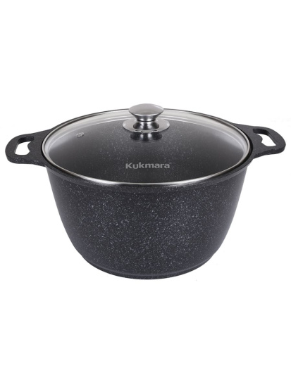 Кастрюля 10,0л со стекл. крышкой АП (темный мрамор) кмт102-1а Кастрюля 10,0л со стекл. крышкой АП (темный мрамор) кмт102-1а