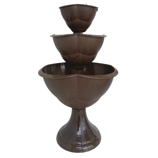 Кашпо 3-х ярусное "Водопад" Бр 8. 231 орех Кашпо 3-х ярусное "Водопад" Бр 8. 231 орех