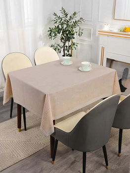 ST-1116F Скатерть LINEN 137х183 см бежевая