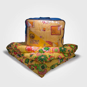 Одеяло Шерстяное 1,5сп полиэстер чемодан