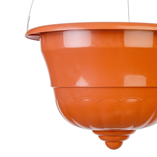 Горшок-кашпо "Грация" 4,5л подвесной (коричневый) М7417