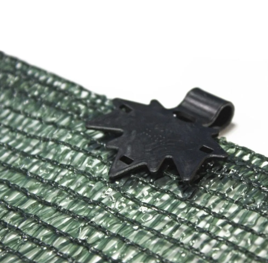 Сетка для затенения от солнца( клипса 25шт) размер 4х8метра, 55% затенения, зеленый