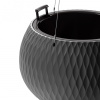 Кашпо "Жемчужина" подвесное 4л (графитовый) М8918