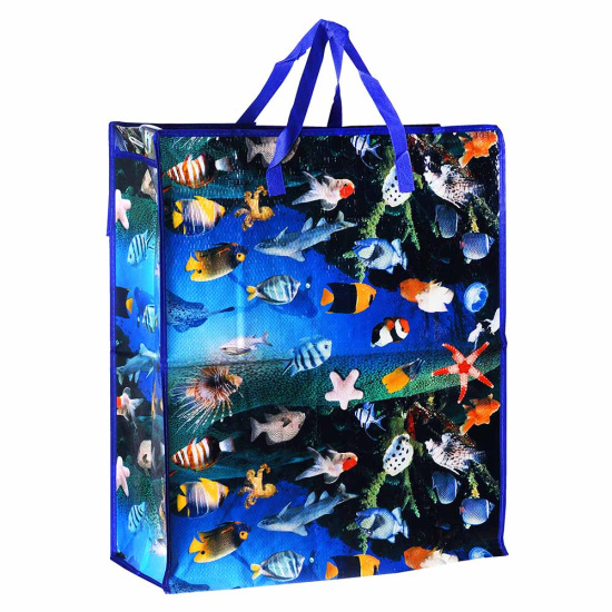 VETTA Сумка хозяйственная, 55х65х25см, 89 литров, до 7кг, полипропилен, 4 дизайна 467-132