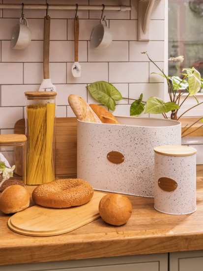 НАБОР AGNESS 2 В 1  ХЛЕБНИЦА 10 Л 34*18*20 СМ, БАНКА ДЛЯ СЫПУЧИХ 1,1 Л 11*14 СМ 3 ШТ 790-350 НАБОР AGNESS 2 В 1  ХЛЕБНИЦА 10 Л 34*18*20 СМ, БАНКА ДЛЯ СЫПУЧИХ 1,1 Л 11*14 СМ 3 ШТ 790-350