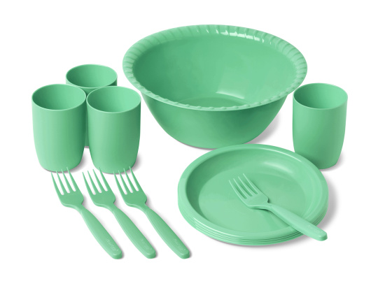 Набор посуды для пикника "Витто" на 4 персоны мятный С67МЯТН