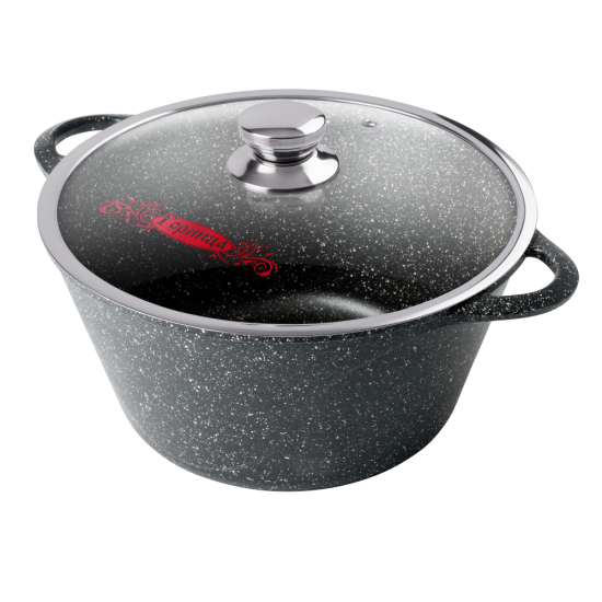 Кастрюля 3л. Гранит лит/руч. с кр. (п/у), к2433аг