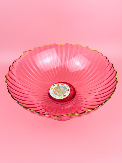 Фруктовница на ножке разборная (пластик) цвет микс OLS-033А-42