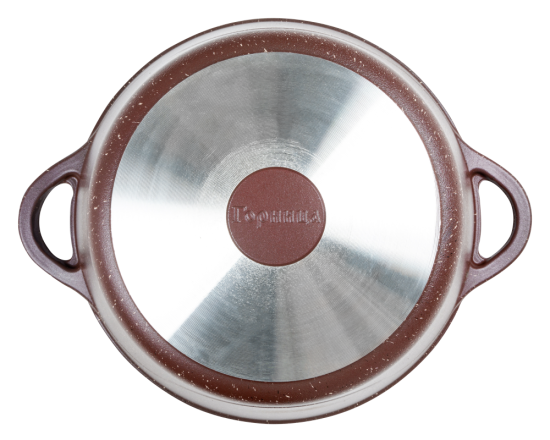 Кастрюля 2л. Шоколад лит/руч. с кр. (п/у), к2233аш