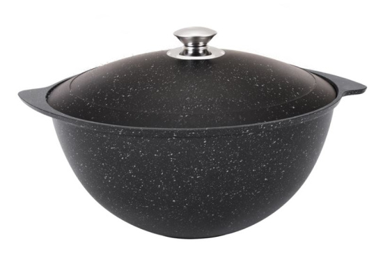 Казан для плова 6л АП (темный мрамор) кмт65а