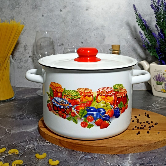 Кастрюля 4,5л 1с17/с белосн. Варенье