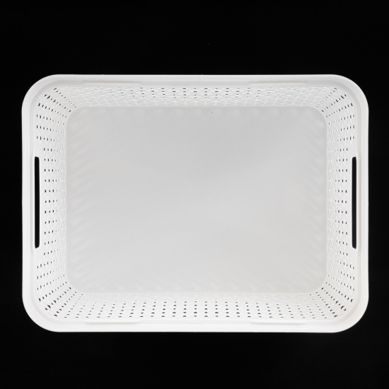 Корзина "Элемент" 17л (с крышкой)(белый) М9019