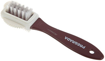 Щетка тройная для замши, нубука, велюра PREGRADA