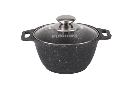 Кастрюля 1,0л со стекл. кр. АП (темный мрамор) кмт12а Кастрюля 1,0л со стекл. кр. АП (темный мрамор) кмт12а