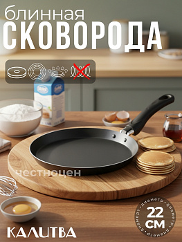 Сковорода блинная 220мм "Атлас" 39662205