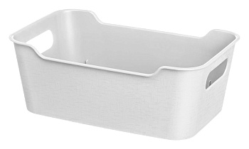 Корзинка универсальная "Mango" 2,4л. 230х160х90мм (белый) 223300229/01 Корзинка универсальная "Mango" 2,4л. 230х160х90мм (белый) 223300229/01