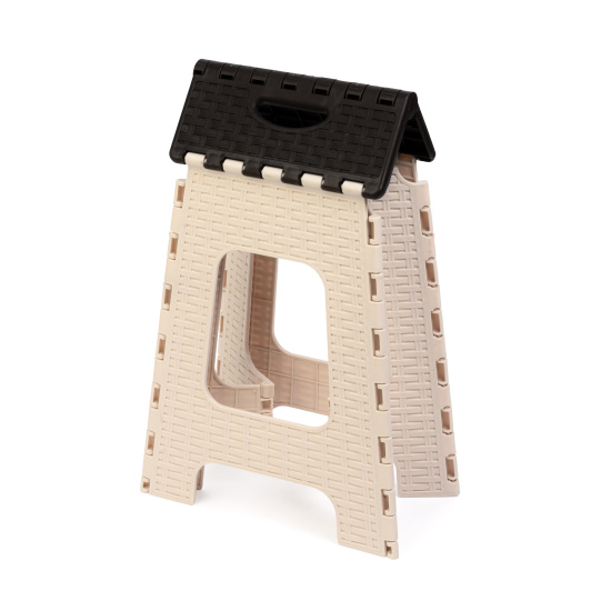 Табурет складной "Плетенка" большой М7093 мокко-бежевый