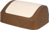 Контейнер для мусора Wood 12 л с крышкой-маятником, сливочный/бук SC480311000