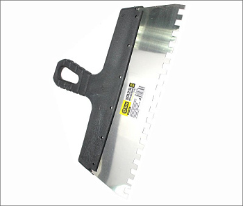 Шпатель нержавеющий пластиковая ручка 300мм, зуб 8мм 02-11-308