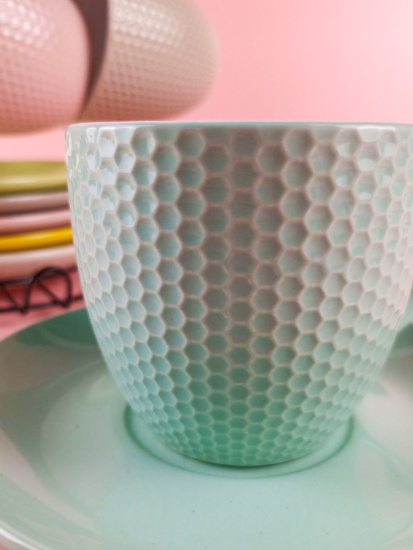 Сервиз на м/подст. (12пр.) Lavenir "Соты" 250 мл, 8,5 см, 19087 керамика 75174