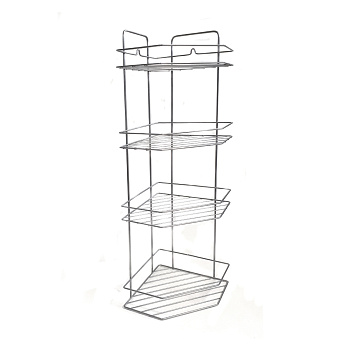 Полка угловая 4-х ярусная подвесная (ПП хром)