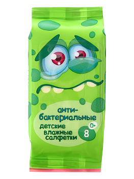 Салфетки влажные №8 детские антибактериальные Mix Эконом smart 80832 Салфетки влажные №8 детские антибактериальные Mix Эконом smart 80832