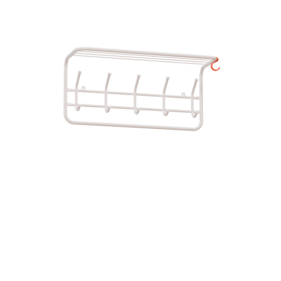 Вешалка с полкой 60см (6) Белый