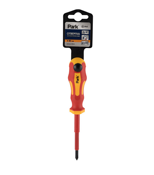 Отвертка Park диэлектрик PH1х8см для работы в установках до 1000V, крестовая 008423 Отвертка Park диэлектрик PH1х8см для работы в установках до 1000V, крестовая 008423