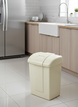 Контейнер для мусора "Форте" 13л слоновая кость С341СЛК