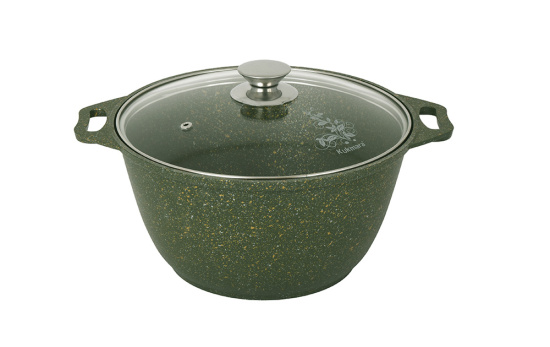 Кастрюля 3л со стеклянной крышкой , АП линия "Trendy style" ( malachite) к31tsml Кастрюля 3л со стеклянной крышкой , АП линия "Trendy style" ( malachite) к31tsml
