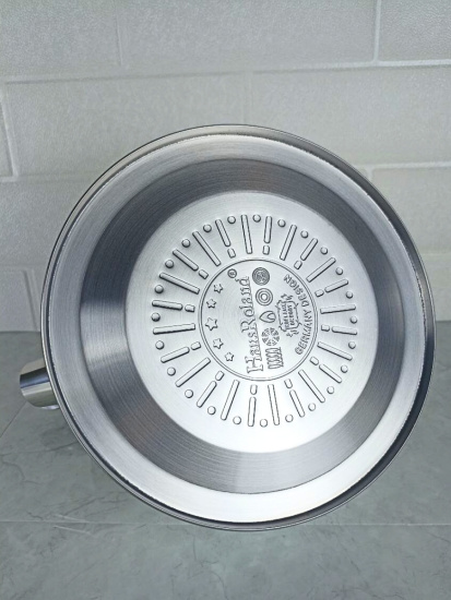 Чайник 2,5л нержавеющая сталь HR732-1 белый в красный горох OLS-001-5