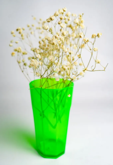 Стакан 350мл большой зеленый флюр