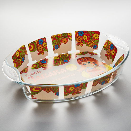 Овальная форма для запекания с ручками 3,2л ЗАБАВА РК-0046