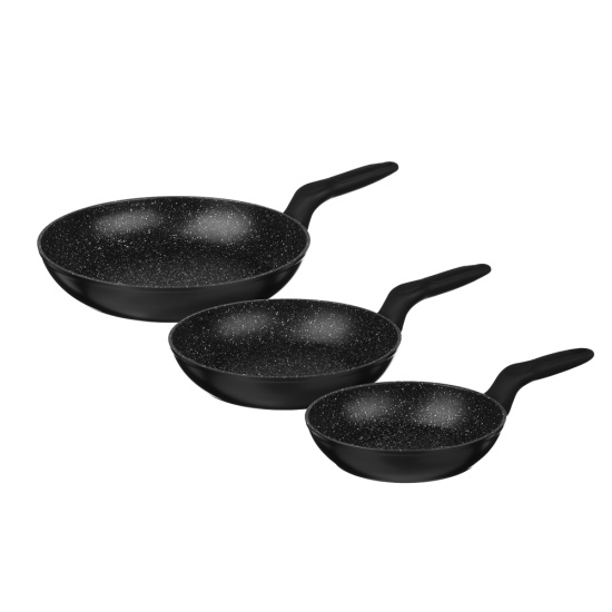 Набор сковород (d=20/24/28см), антипригарное покрытие, арт.18-8 Набор сковород (d=20/24/28см), антипригарное покрытие, арт.18-8